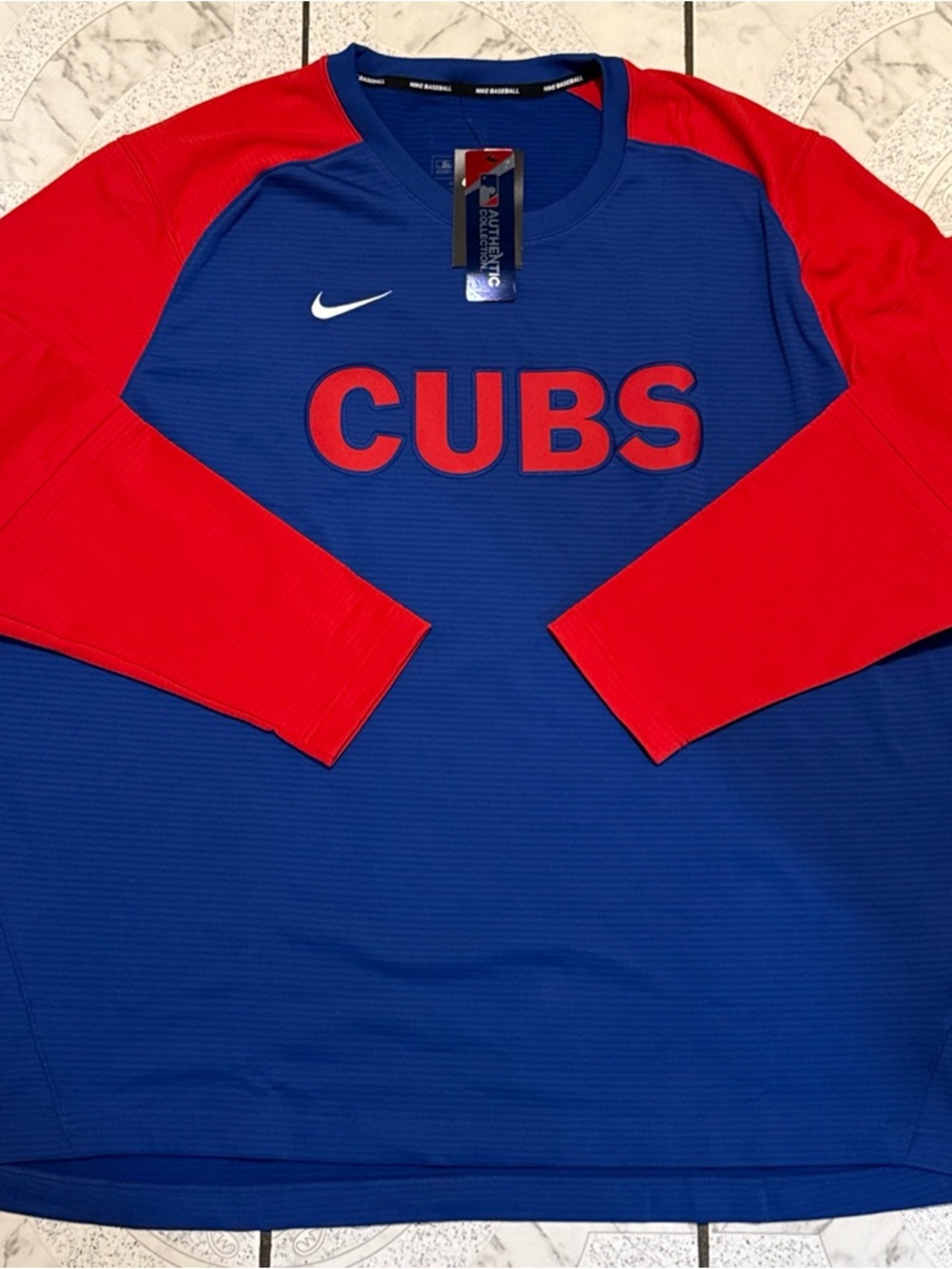 New Nike Chicago Cubs Team Issued Therma Pullover Blue Men’s Size 4XL NKM8-199N